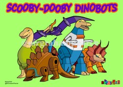 Scooby Doo Dinobots Fred Shaggy Daphne Velma Grimlock Swoop Sludge Slag Snarl