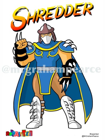 Shredder TMNT Chun Li Street Fighter II