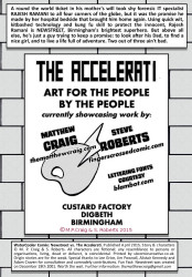 Newstreet vs. The Accelerati by Matthew Craig & Steve Roberts, inside front cover